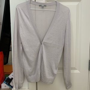 uniqlo sheer v neck cardigan